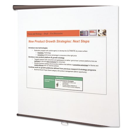 Quartet Wall or Ceiling Projection Screen, 60 x 60, White Matte Finish 660S